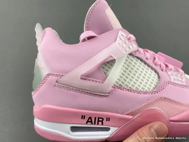 Official Maikesneakers PINK OFF-WHITE X 4 JORDAN 0429